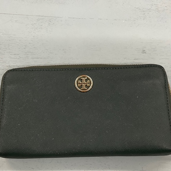 Tory Burch Handbags - Tory Burch Black Wallet with Gold Accent